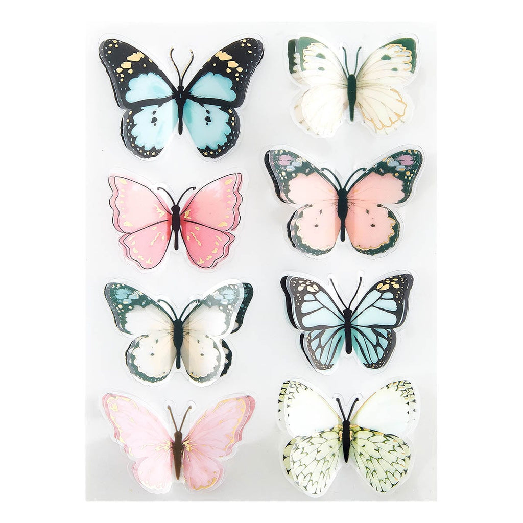 Spellbinders Dimensional Stickers-Butterfly